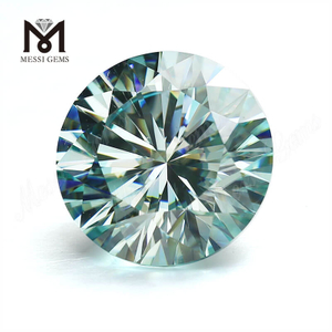 4 Carat Green 10mm Round Cut Synthetic Moissanite