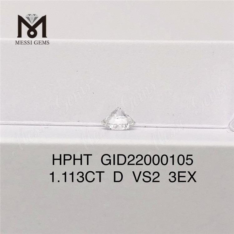 1.113ct HPHT Diamond D VS2 3EX Price Per Carat Synthetic Diamond