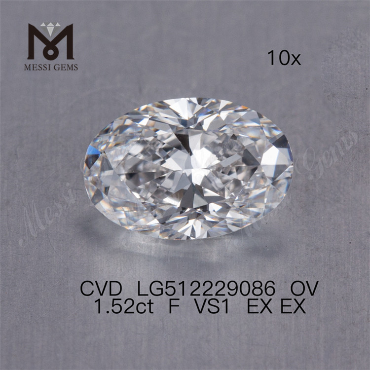 1.52ct F vs cvd diamond cvd loose lab diamond cheap price