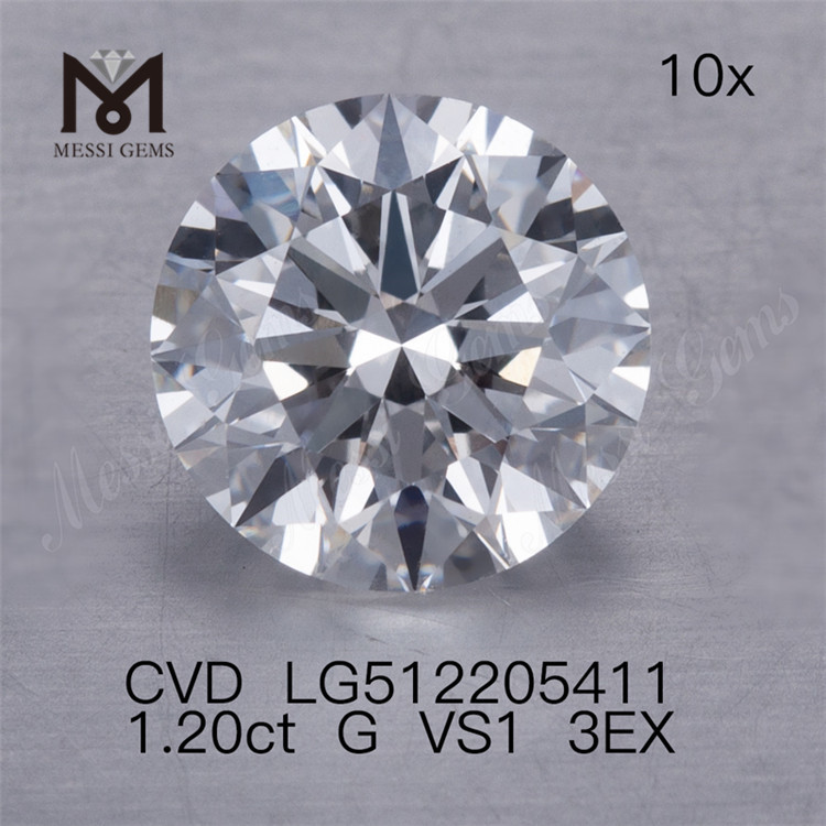 1.20ct VS cheap loose cvd lab diamond G 3EX 1 carat man made diamond cheap price