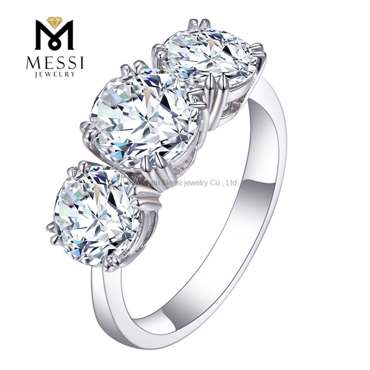18k white gold diamond wedding ring customized engagement diamond ring