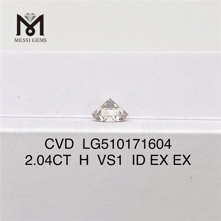 2.04CT Synthetic Diamond Round Cut H VS1 Cvd Diamond Wholesale