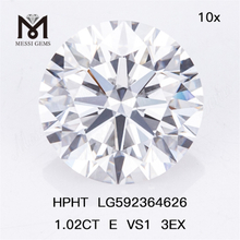 1.02ct E VS1 3EX 1CT HPHT Diamonds IGI LG592364626 