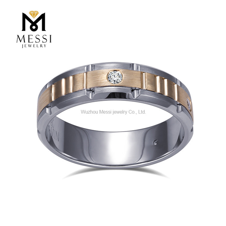 Igi Lab Diamond Ring 14k Gold Обручальные обручальные кольца Mens Rings US9#