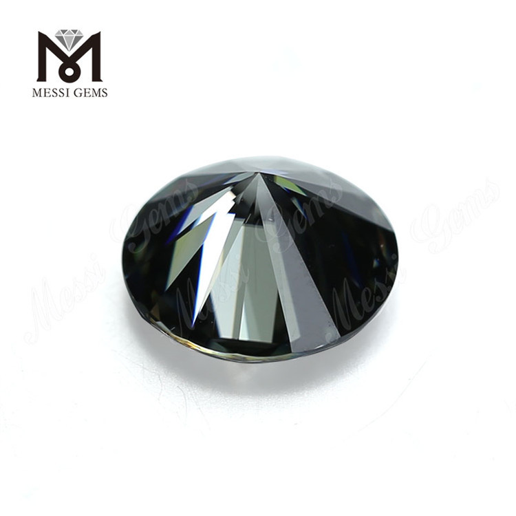 Round Grey synthetic moissanite 11mm moissanite loose stone whole price