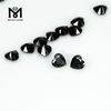 Wholesale price heart cut 5 x 5mm black cubic zirconia stones