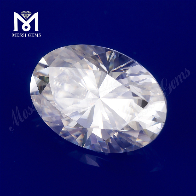 Loose synthetic big size oval 10x12mm VVS White moissanite price