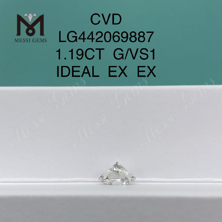 1.19 carat g VS1 IDEAL Cut Grade Round 1ct lab diamond