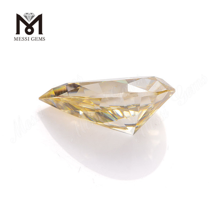 Wholesale Synthetic Stone Yellow Pear Shape 9x15mm Synthetic Moissanite