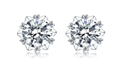 Messi Gems Simple Design Stud Earring 1carat Moissanite Diamond Jewelry 