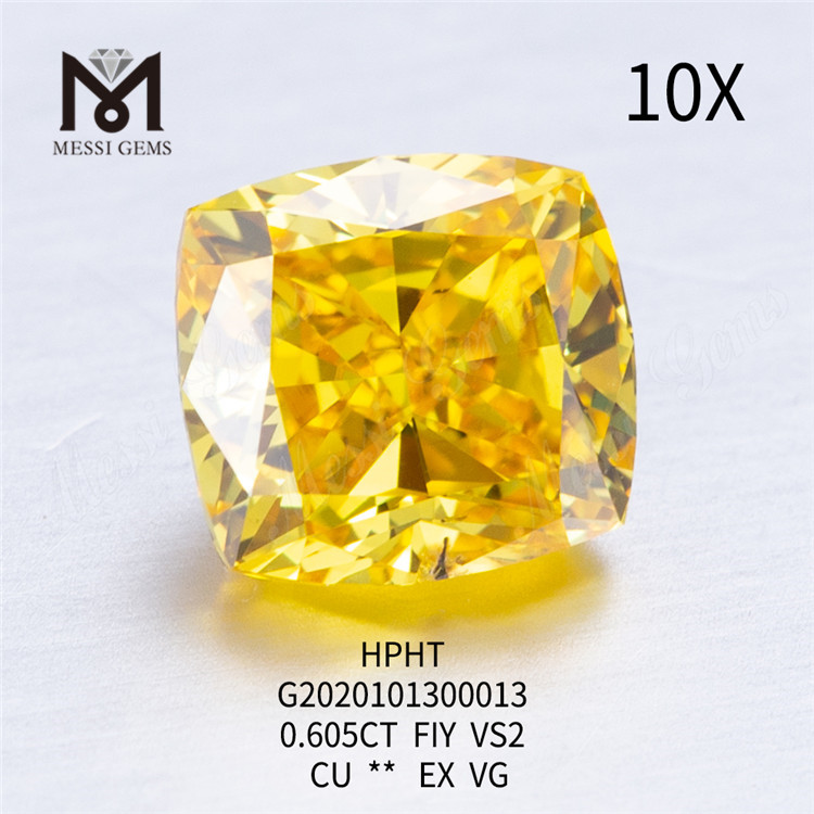 0.605ct FIY EX cushion cut lab diamond VS2 VG