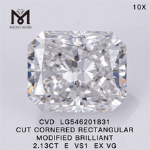 2.13CT E VS l&oslash;se diamanter engros EX VG RECTANGULAR cvd diamanter til salg