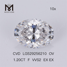 1.20ct F Vvs2 Loose Lab Diamond Sale OVAL Cheap Man Made Diamond CVD