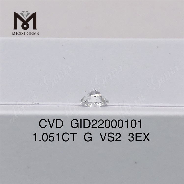 1.051ct G VS2 3EX Round Man Made Diamond 3EX Diamond