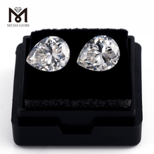 Jeu de couleurs de diamant chaud ou feu Moissanite taille poire