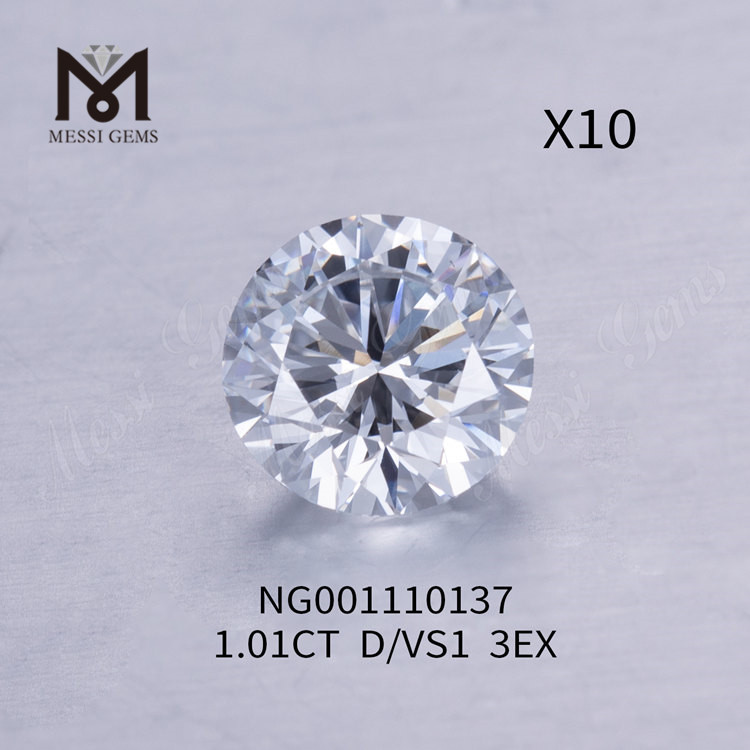 ROUND BRILLIANT Lab diamonds 1.01ct VS1 D EX Cut
