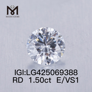 1.50 carat E/VS1 VG lab grown diamond Round 