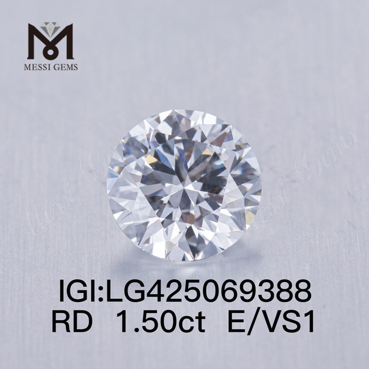 1.50 carat E/VS1 VG lab grown diamond Round 