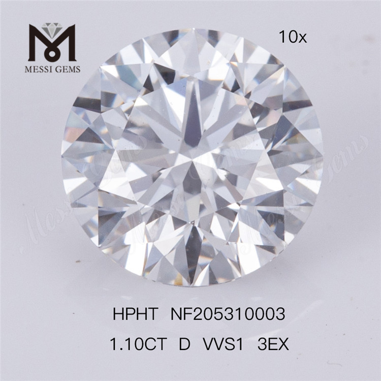 Factory Stock 1.10ct carat VVS1 3EX loose HPHT Synthetic Diamond Lab Diamond