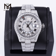 Hand Set Iced Out Fashion Luxury 100% Brand Custom Design Woman Men Vvs Moissanite Watch