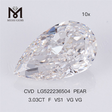 3.03CT F VS1 VG VG CVD Lab Diamond PS 