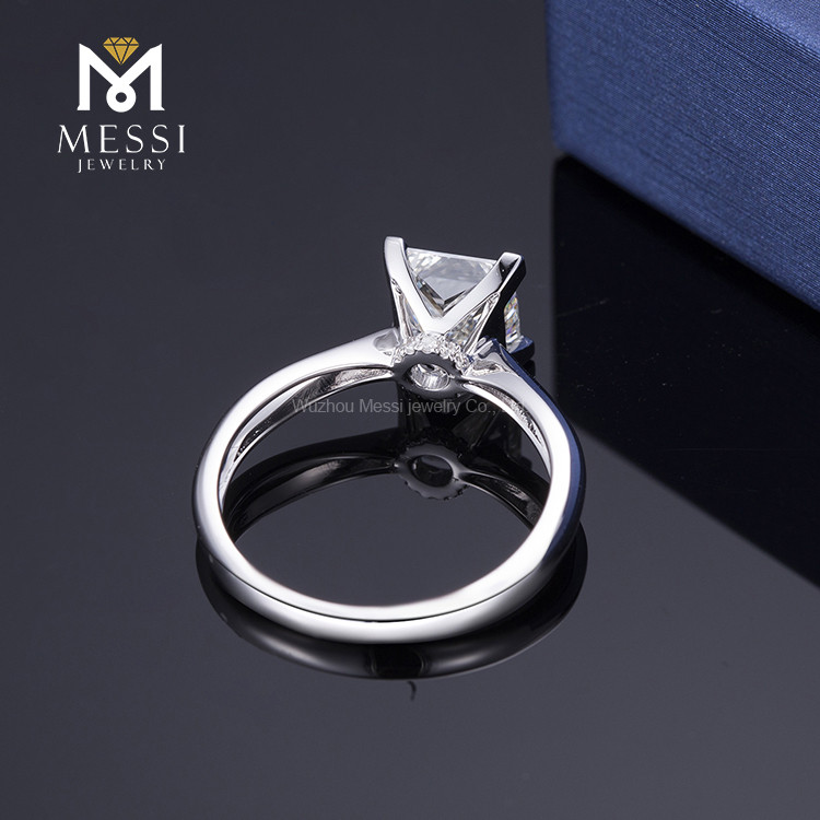 Hot selling luxury big diamond stone engagement ring for women