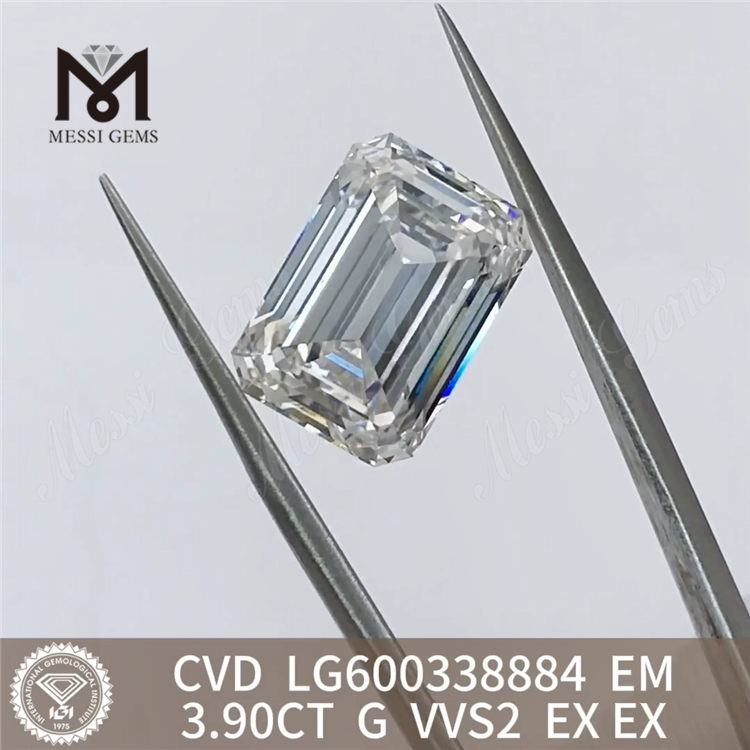 3.90CT G VVS2 EX Emerald cvd stones LG600338884 