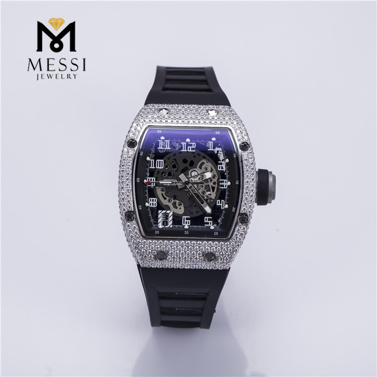 Testeur de passe de montre Moissanite D VVS fait &agrave; la main, personnalis&eacute;, bon march&eacute;