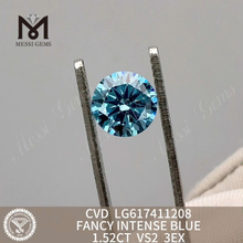 1.52CT VS2 Fancy Intense Blue IGI Certified Lab Grown Diamonds 丨 Messigems CVD LG617411208