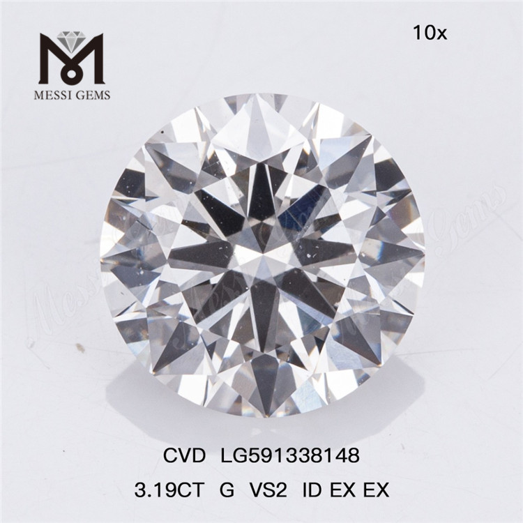 3.19CT G VS2 ID EX EX Craft Your Masterpiece with Lab-Made Diamonds CVD LG591338148丨Messigems