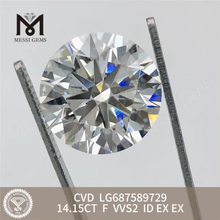 14.15CT rund laboratoriediamant F VVS2 ID CVD LG687589729 