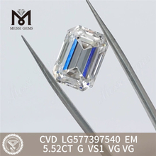 5,52 CT G VS1 VG CVD Smaragd, im Labor gez&uuml;chtete Diamanten LG577397540 丨Messigems CVD