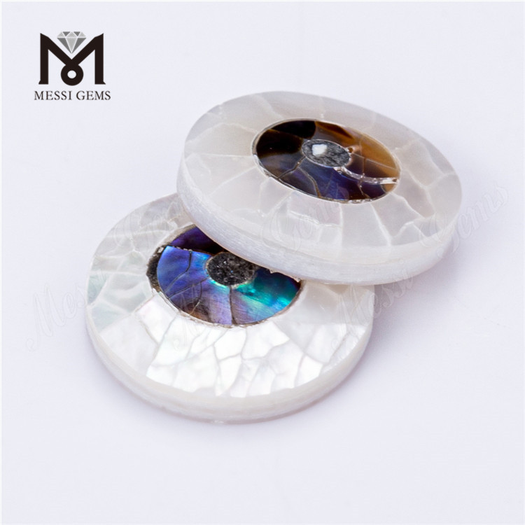 4mm-30mm Round shape eye shell mother of pearl