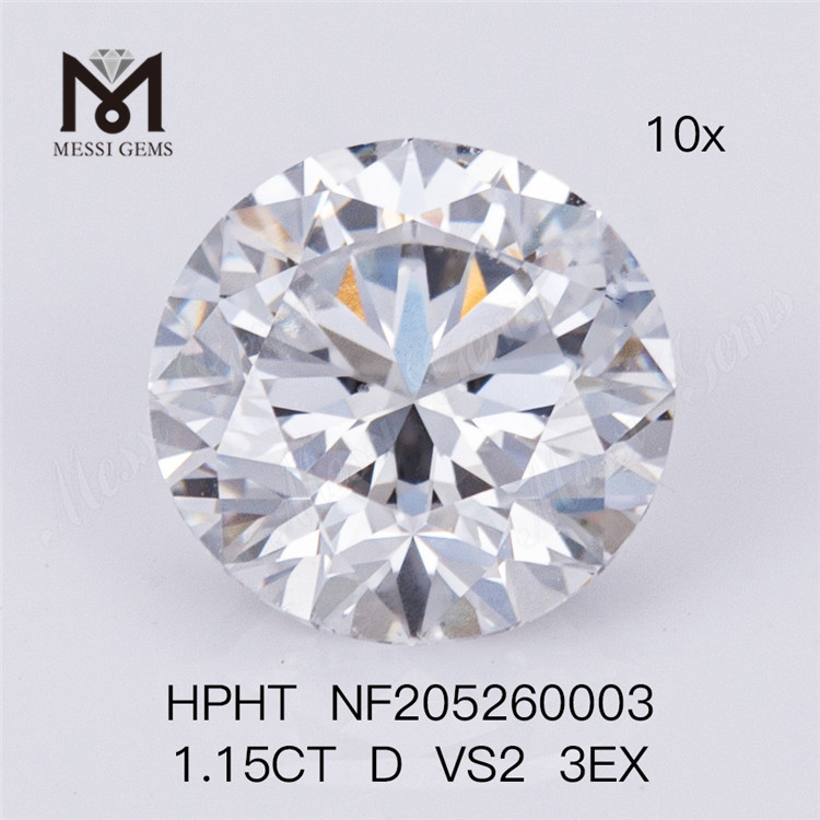 1.15 Carat D VS2 3EX Factory Price Loose Round Brilliant Lab Grown Diamond