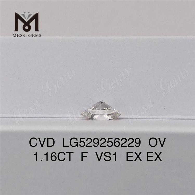 1.16ct Best Loose Lab Diamond F VS1 OVAL Lab Grown Diamonds CVD