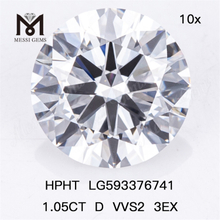 1.05CT D VVS2 3EX HPHT Diamonds à vendre HPHT LG593376741